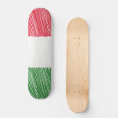 Skateboard Drapeau italien (Recto)