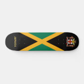 Skateboard Drapeau jamaïcain / Armoiries (Horz)