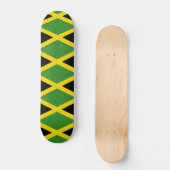 Skateboard Drapeau jamaïcain Couleurs Motif géométrique (Recto)