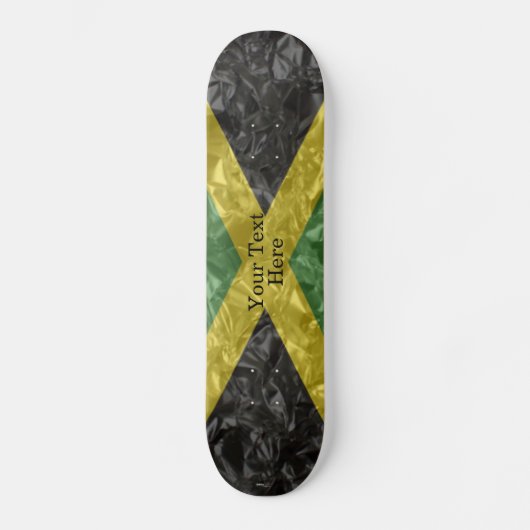 Skateboard Drapeau jamaïcain - Crinké (Recto)