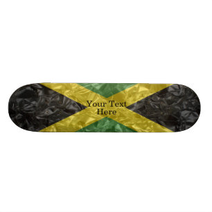 Skateboard Drapeau jamaïcain - froissé