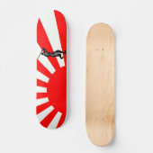 Skateboard Drapeau japonais avec Ninja (Recto)