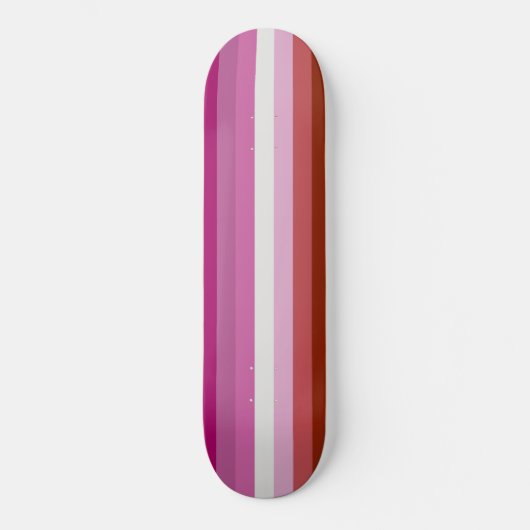 Skateboard Drapeau lesbien (Recto)