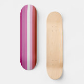 Skateboard Drapeau lesbien (Recto)