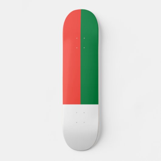 Skateboard Drapeau Madagascar (Recto)