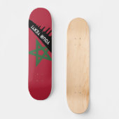 Skateboard Drapeau Maroc (Recto)