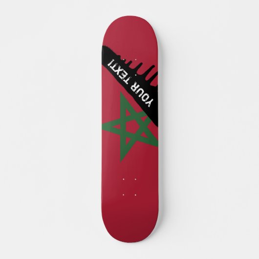 Skateboard Drapeau Maroc (Devant)