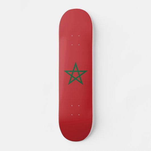 Skateboard Drapeau Maroc (Recto)