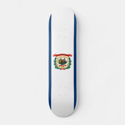 Skateboard Drapeau national de Virginie-Occidentale (Recto)