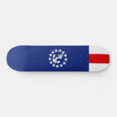 Skateboard Drapeau nautical américain du yacht (Horz)