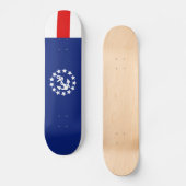 Skateboard Drapeau nautical américain du yacht (Recto)