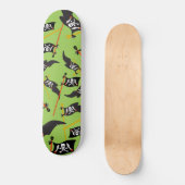 Skateboard Drapeau noir pirate crânes os blancs pillage (Recto)