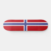 Skateboard Drapeau norvégien (Horz)