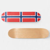 Skateboard Drapeau norvégien (Norvège) (Horz)