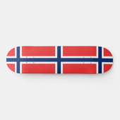 Skateboard Drapeau norvégien (Norvège) (Horz)
