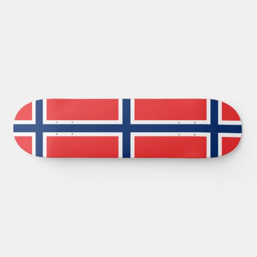Skateboard Drapeau norvégien (Norvège) (Horz)