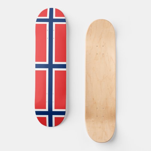 Skateboard Drapeau norvégien (Norvège) (Recto)