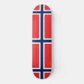 Skateboard Drapeau norvégien (Norvège) (Recto)