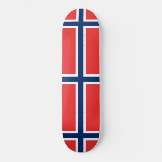 Skateboard Drapeau norvégien (Norvège) (Recto)