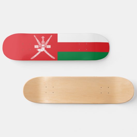 Skateboard Drapeau Oman (Horz)