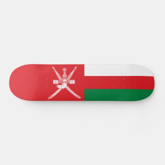 Skateboard Drapeau Oman (Horz)