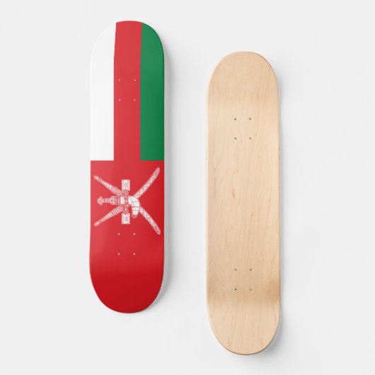Skateboard Drapeau Oman (Recto)