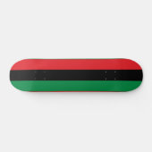 Skateboard Drapeau panafricain de l'UNIA (Horz)