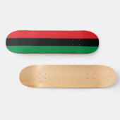 Skateboard Drapeau panafricain de l'UNIA (Horz)