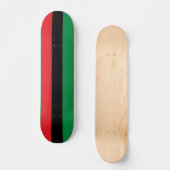 Skateboard Drapeau panafricain de l'UNIA (Recto)