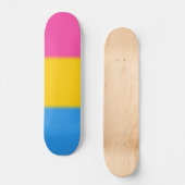Skateboard Drapeau Pansexual de fierté de Falln (Recto)