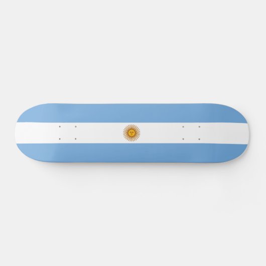 Skateboard Drapeau patriotique argentin (Horz)