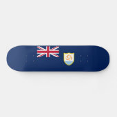 Skateboard Drapeau patriotique d'Anguilla (Horz)