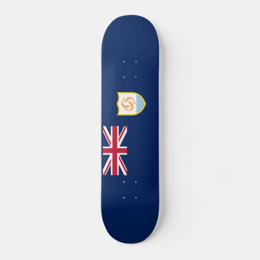 Skateboard Drapeau patriotique d'Anguilla (Recto)