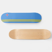 Skateboard Drapeau patriotique d'Aruba (Horz)