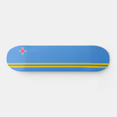 Skateboard Drapeau patriotique d'Aruba (Horz)