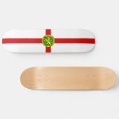 Skateboard Drapeau patriotique d'Aurigny (Horz)