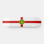 Skateboard Drapeau patriotique d'Aurigny (Horz)