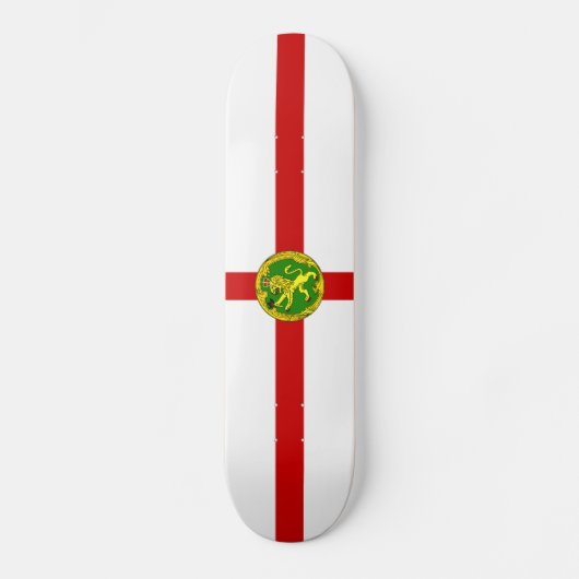 Skateboard Drapeau patriotique d'Aurigny (Recto)