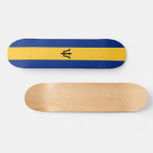 Skateboard Drapeau patriotique de la Barbade (Horz)