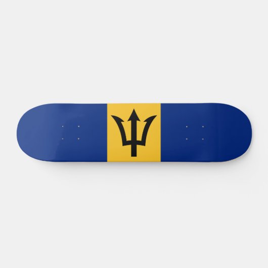 Skateboard Drapeau patriotique de la Barbade (Horz)
