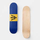 Skateboard Drapeau patriotique de la Barbade (Recto)