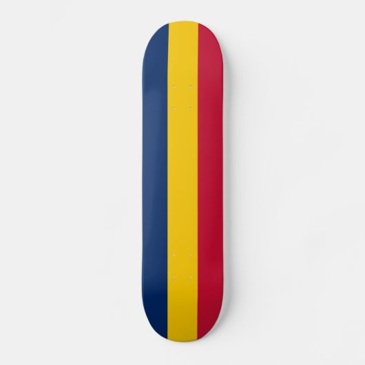 Skateboard Drapeau patriotique du Tchad (Recto)