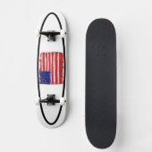 Skateboard Drapeau peint d'art populaire (Recto)