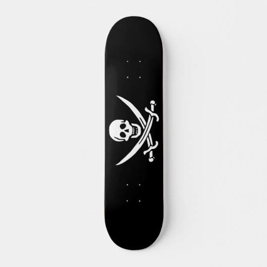 Skateboard Drapeau pirate (Devant)