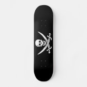 Skateboard Drapeau pirate crâne épées croisées (Recto)