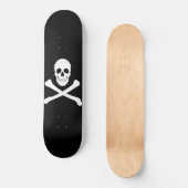 Skateboard Drapeau Pirate (crâne et os croisés) (Recto)