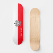 Skateboard Drapeau polonais (Recto)