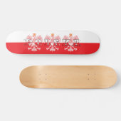 Skateboard Drapeau Polska Aigles rouges (Horz)
