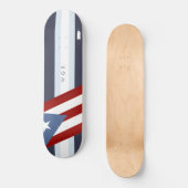 Skateboard Drapeau Porto Rico personnalisé (Recto)