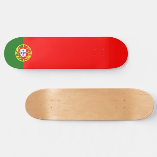 Skateboard Drapeau portugais (Portugal) (Horz)